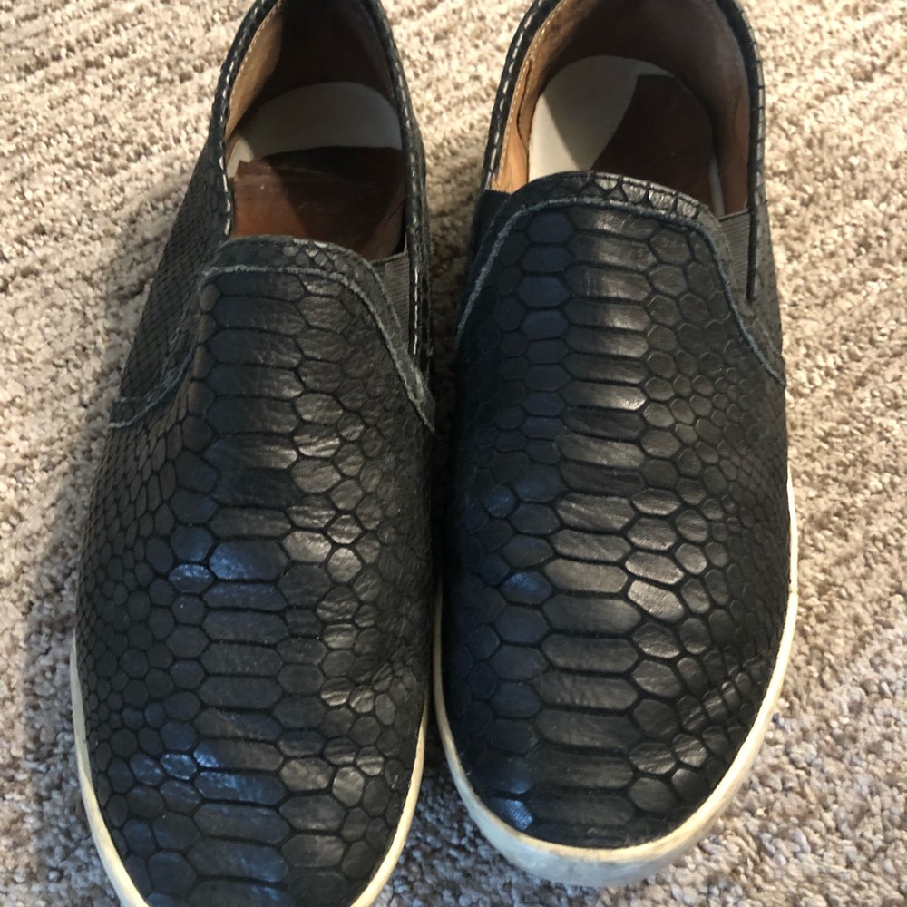 Joie Black snakeskin shoes